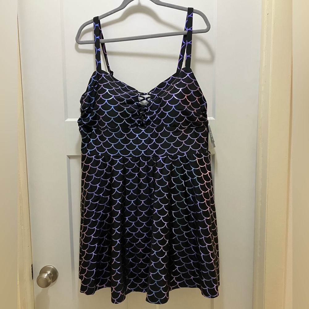 Torrid NWT 3X mermaid swim dress